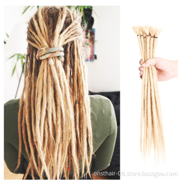 Factory wholesale Dreadlocks Synthetic Braid Hair Extension Crochet Braids Popular Handmade dread locs braiding for women